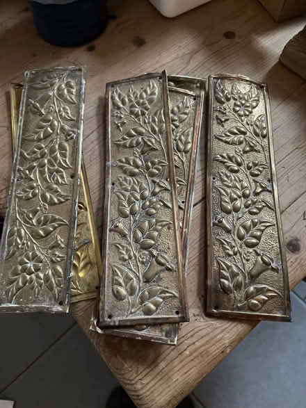 Photo of free 6 brass fingerplates (Glassonby CA10) #1