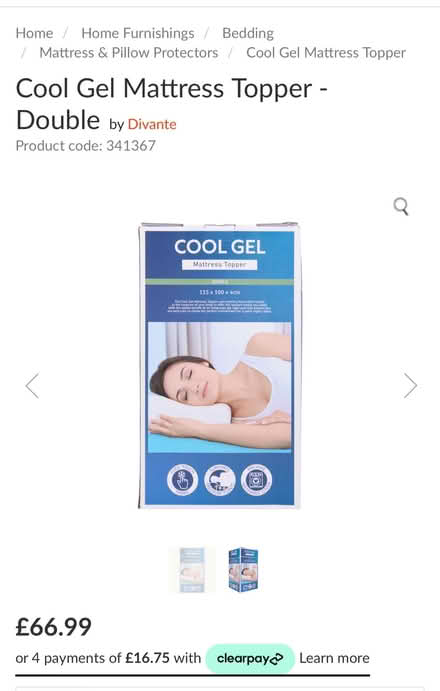 Photo of free Double bed mattress topper (Martin's Heron RG12) #1