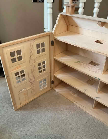 Photo of free Wooden dolls house and lots of furniture (Bailiff Bridge HD6) #2