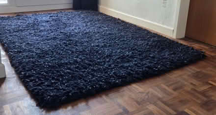 Photo of free Deep Pile Wool Rug 185x126cm Black (Euxton PR7) #1