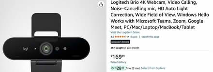 Photo of free Logitech webcam (Near Mountain View High) #2