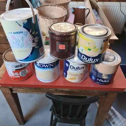 Photo of free Various half used paints (Raynes Park SW20) #1