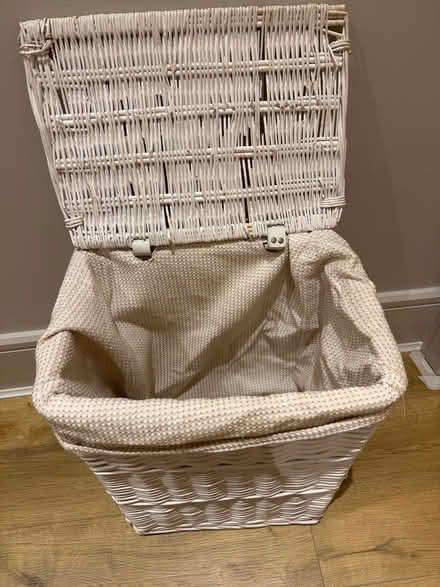 Photo of free White Wicker Laundry Basket (Carrickmines) #3