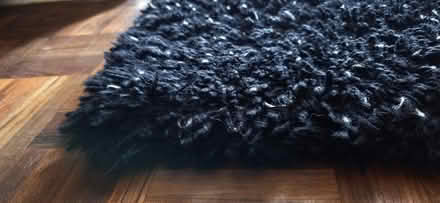 Photo of free Deep Pile Wool Rug 185x126cm Black (Euxton PR7) #2