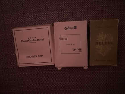 Photo of free Travel shower caps & shoe shine (108 and Broadway) #1