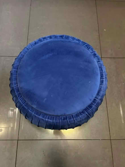 Photo of free Blue storage footstool (Stretford M16) #2