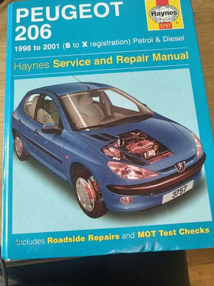 Photo of free Hardback manual Peugeot 206 (Friern Barnet, N11) #1