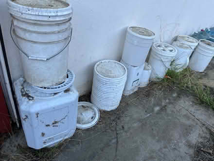 Photo of free Buckets and water bottles (Off Ewing Rd Castro Valley) #2