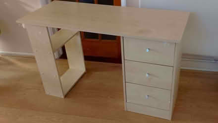 Photo of free MDF Desk with 3 Drawers and Shelves (IP5) #2