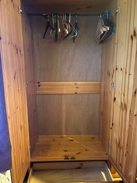 Photo of free Pine wardrobe and Malm drawers (Clontarf) #2