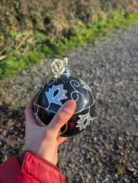 Photo of free 6 x large Christmas baulbles (Tq109ez) #2