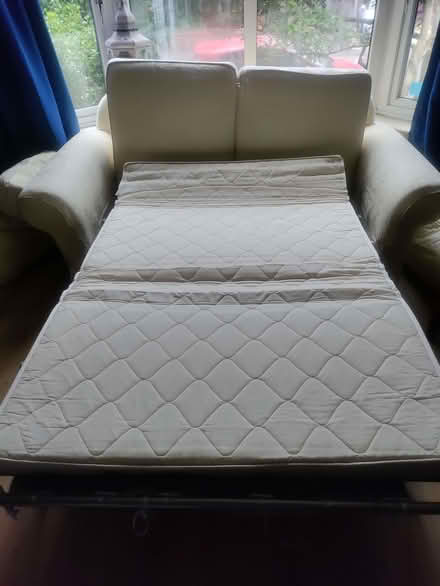 Photo of free 2 seater sofa-bed (heavy!) (Heaton Chapel SK4) #2