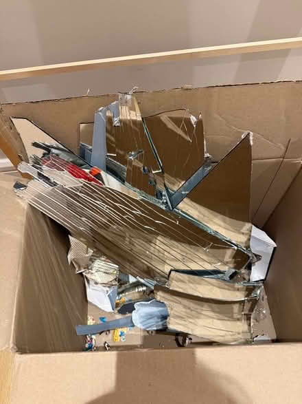 Photo of free Mirror Frame + Broken Mirror Glass (Carrickmines) #2