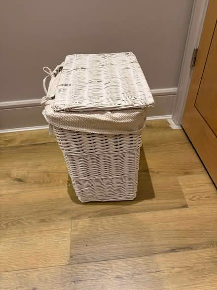 Photo of free White Wicker Laundry Basket (Carrickmines) #4