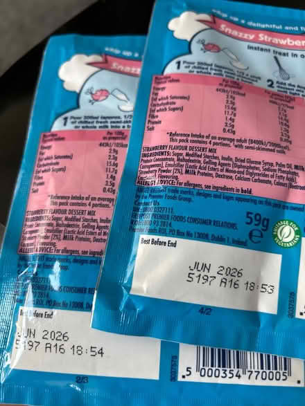 Photo of free 2 packets of Angel Delight (CR7) #2