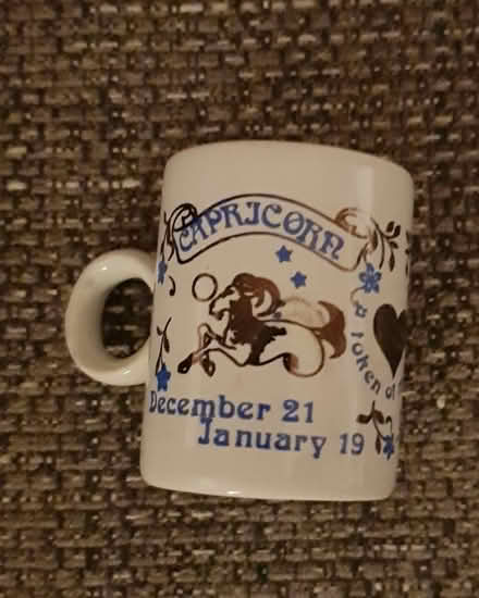 Photo of free Mini Kiln Craft Ornamental Collector Capricorn Mug (Handforth SK9) #3