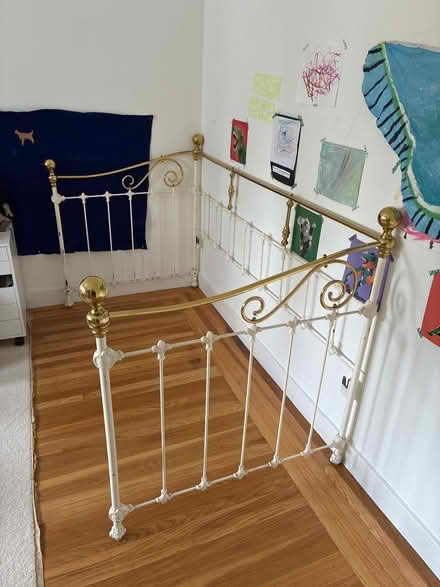 Photo of free Old-fashioned metal trundle bed (Downtown) #1