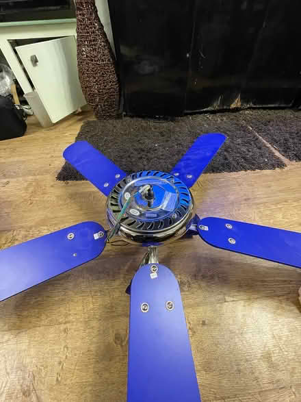 Photo of free Blue ceiling fan light (WV13 Willenhall) #3