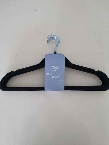 Photo of free Tesco 10 Soft Touch Hangers (Hurst Park, Molesey KT8) #1
