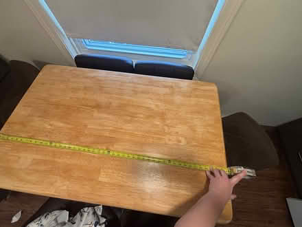 Photo of free Solid oak kitchen table (Danvers) #3