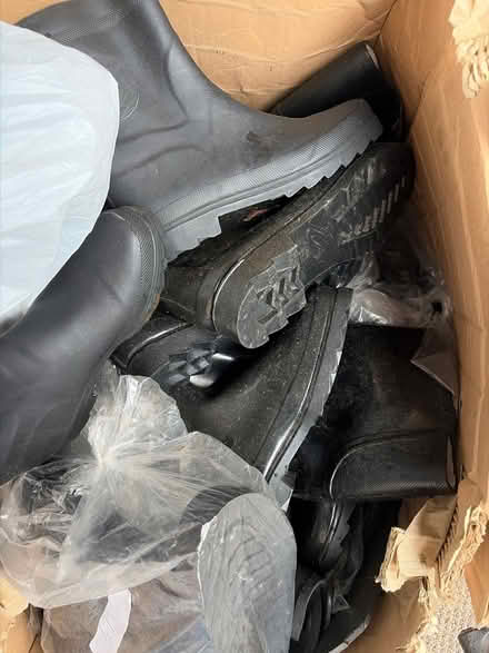 Photo of free 2 boxes of wellies (HU15 Brough) #1