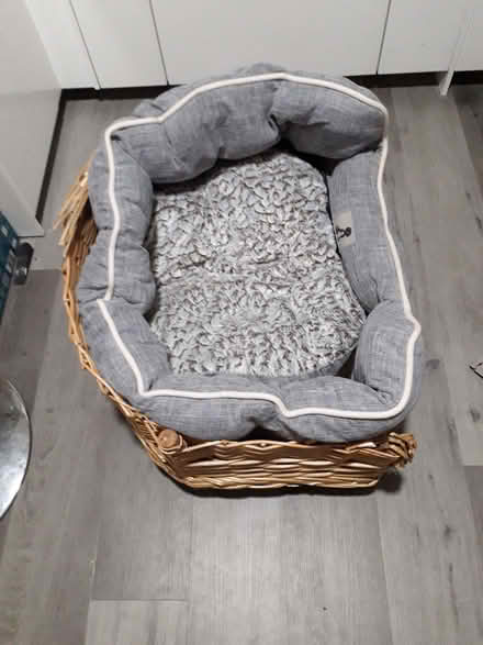 Photo of free Large wicker dog basket (Galgate LA2) #1