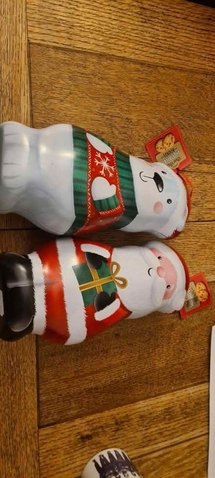 Photo of free 2 empty Christmas shaped tins (ME1) #1