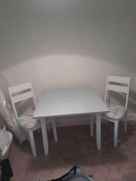 Photo of free Kitchen table/2 chairs (Kislingbury) #1