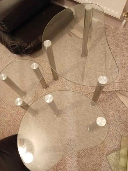 Photo of free Nest of tables - glass (M32 Stretford) #2