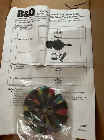 Photo of free 3 Foot Fibre Optic TOPIARY Tree (Bollington SK10) #2