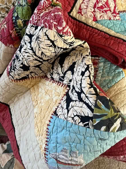 Photo of free Pottery Barn queen quilt and sham (southeast of downtown) #1