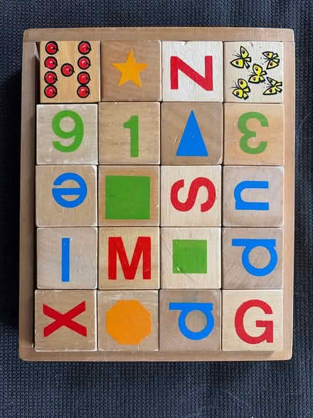 Photo of free Block set with tray, wood (Bascom/Union Campbell) #1