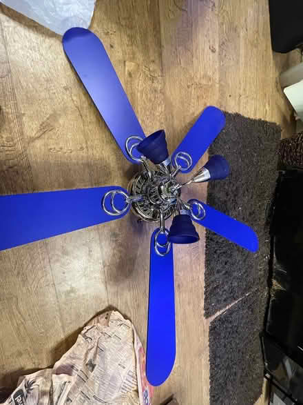 Photo of free Blue ceiling fan light (WV13 Willenhall) #4