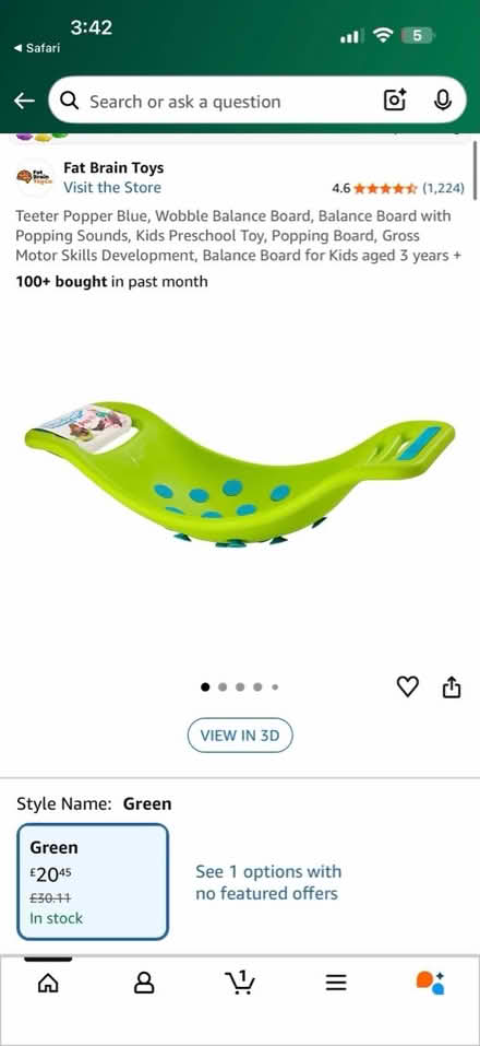 Photo of free Teeter popper wobble board (Chessington KT9) #3