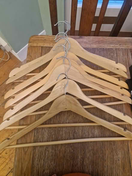 Photo of free 8 wooden hangers (Crystal Palace, SE19) #1
