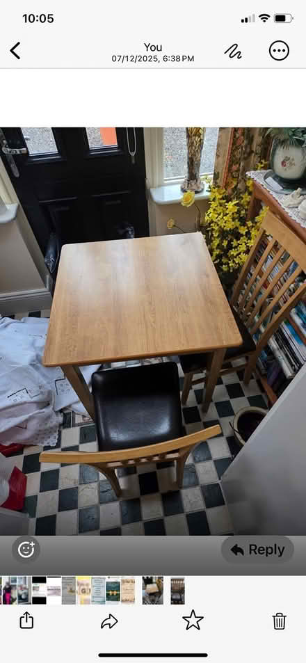 Photo of free table & 4 chairs (Dunboyne) #2