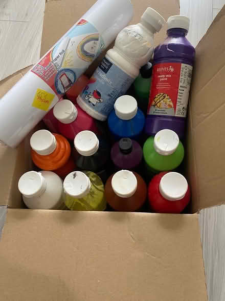 Photo of free Assorted kids paints plus paper (Dundrum) #1