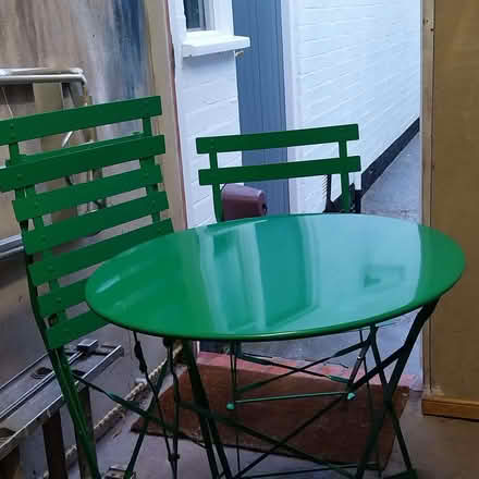 Photo of free Small Round Table & Two Chairs (Callow End WR2) #1