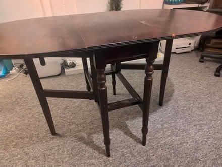 Photo of free Lightweight Mahogany Dropleaf Table (BN3) #1