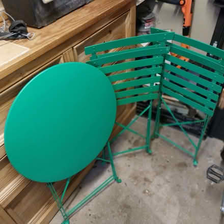 Photo of free Small Round Table & Two Chairs (Callow End WR2) #2