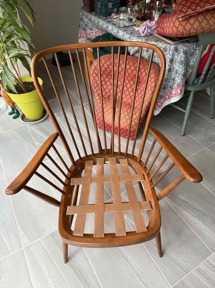 Photo of free ERCOL Evergreen Armchairs (pair) (WOODNEWTON, Nr. OUNDLE) #2