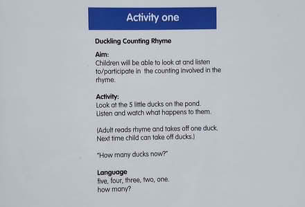 Photo of free Active Learning Set for 5 x Little Ducks Counting Rhyme (Tyseley B11) #2