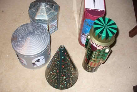 Photo of free Empty Christmas themed tins. (Far Bletchley MK3) #1