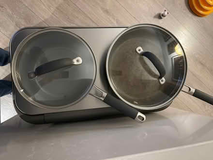 Photo of free Skillet and soup pot (Adams Morgan/ DuPont Circle) #1