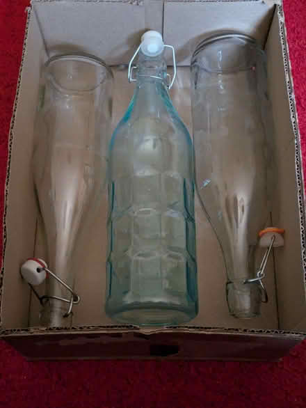 Photo of free Three bottles for making stuff in eg home made lemonade or ginger beer. (The Plantation GL5) #1