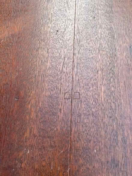 Photo of free Sturdy banana wood table with drawer and plastic floor glide (Brooke NR15) #2