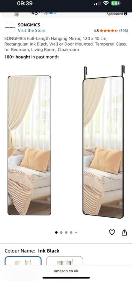 Photo of Hanging or standing mirror (Stranmillis belfast) #1