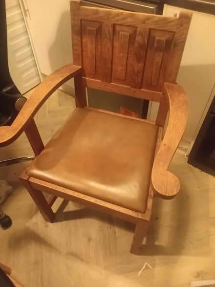 Photo of free Wood pine chair (Lots road SW10 SW10) #1