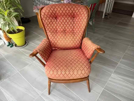 Photo of free ERCOL Evergreen Armchairs (pair) (WOODNEWTON, Nr. OUNDLE) #1