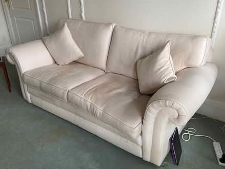 Photo of free Sofa, Arm Chair and Puffy (Sheffield S11 9PY) #2